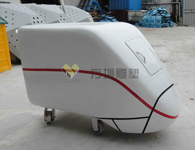 玻璃钢高铁和谐号送餐车模型